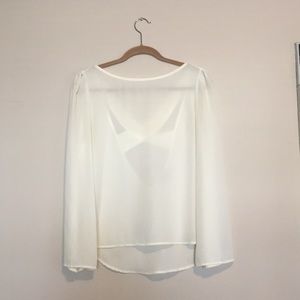 Tobi Backless sheer top